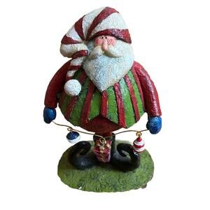 Vintage 7.5” bobble Santa clause made in Taiwan christmas decor decoration
